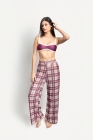 Cal&ccedil;a Duda Tule Quadriculada