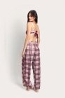 Cal&ccedil;a Duda Tule Quadriculada