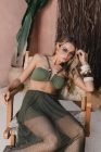 Saia Priscila Peplum de Renda
